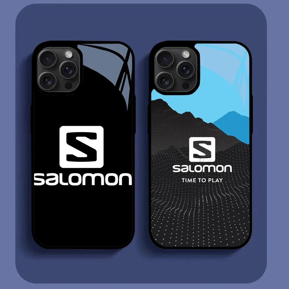 Чехол для телефона S-Salomon-LY IPhone 16 15 14 13 12 11 Pro Xs Max Mini XR X 7 8 Plus роскошный зеркальный
