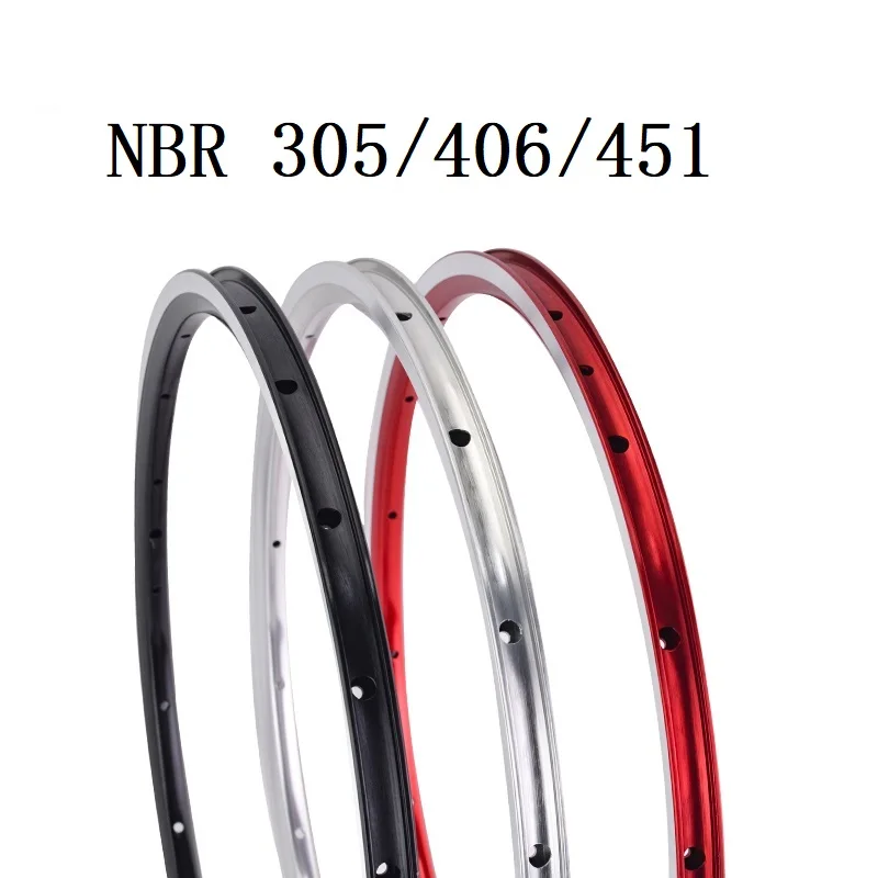 BMX Ultralight NBR 305/406/451 Rim KINLIN Folding Bike 16/20 Inch Rims Bicycle Rim 16/20/24/28 Holes Bike Rim