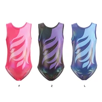 sleeveless 5 14 years girls activewear dresses breathable gymnastics leotards for girls sparkly one piece