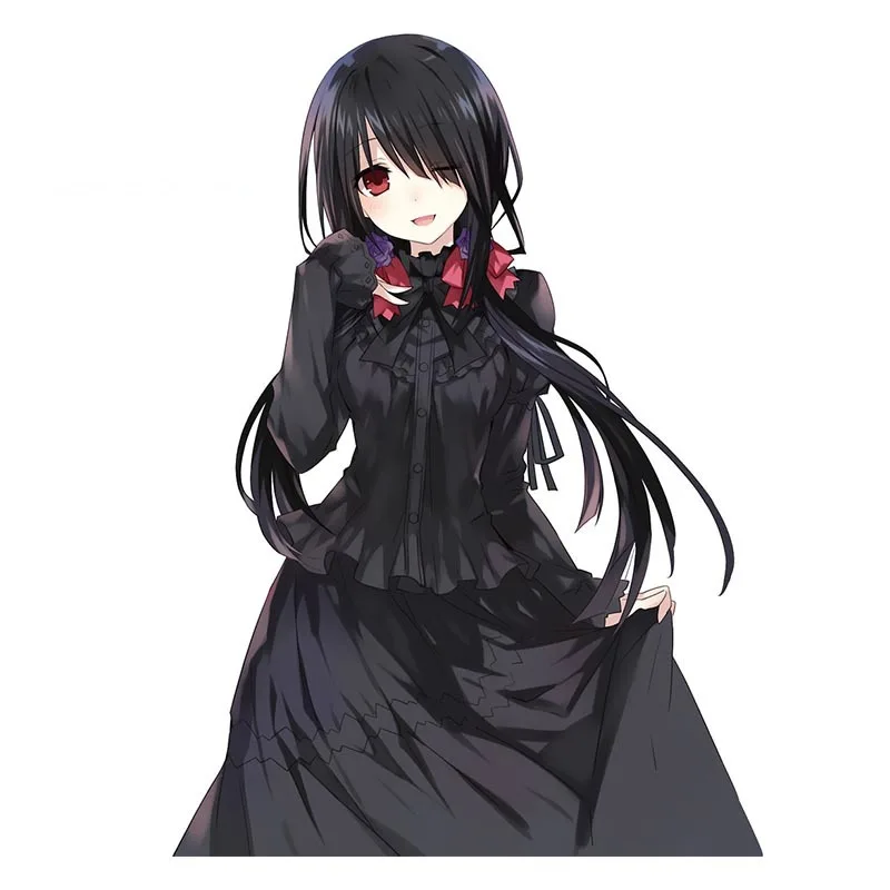 

Автомобильная наклейка Tokisaki Kurumi Kawaii Girl JDM наклейка на бампер, окно автомобильные аксессуары графика Дата прямая трансляция