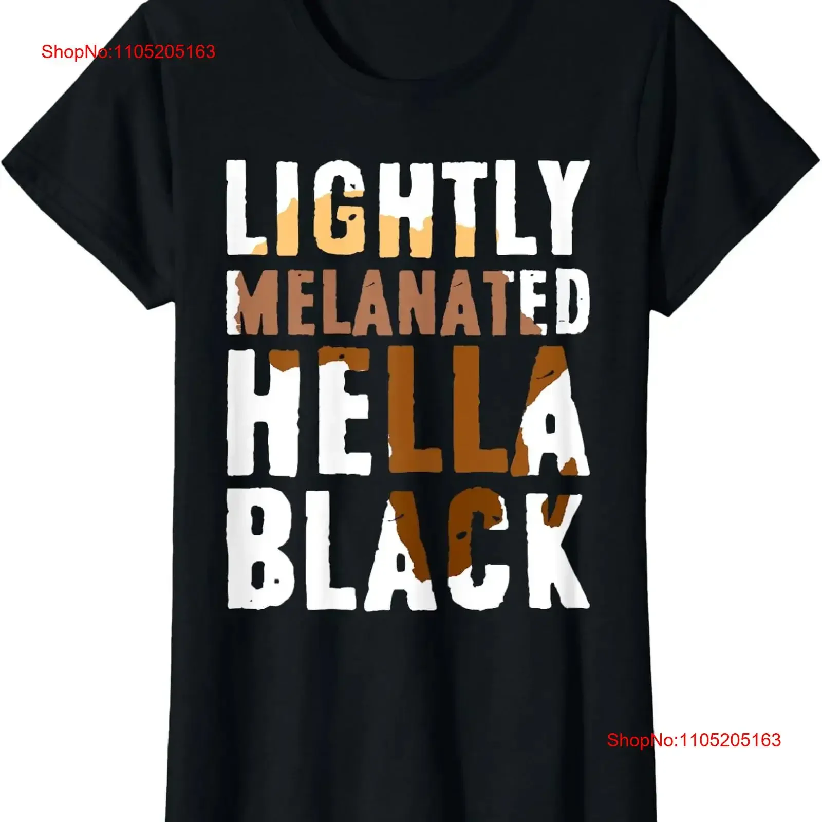 Фото Легка меланированная женская футболка с круглым вырезом Hella Black Melanin History Month, винтажная стираная футболка с рисунком, мягкая, универсальная №1