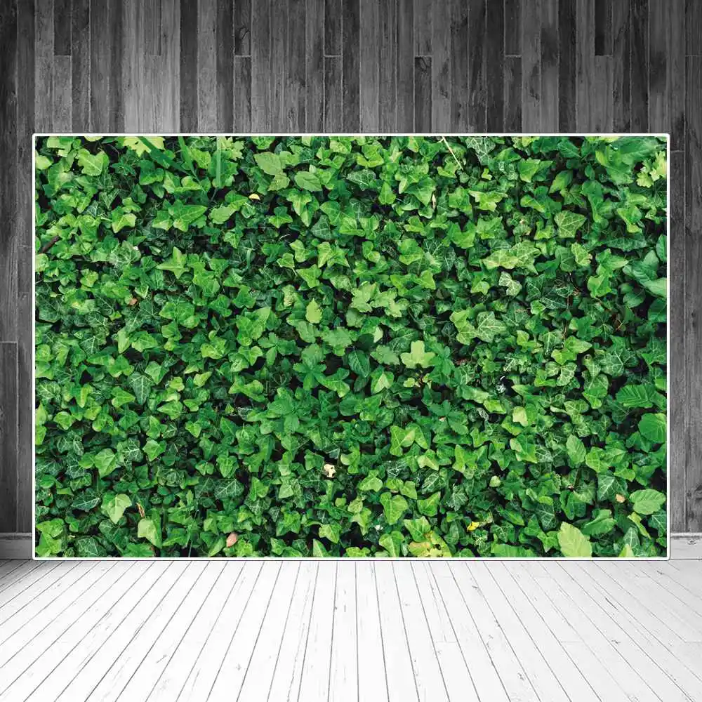 

Green Leaves Wall Backdrops Photography Decors Tropical Party Personalized Children Photocall Photographic Backgrounds Banner