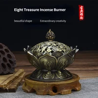 buddhas eight treasures alloy bronze bedroom incense burner home sandalwood incense burner tower incense burner incense burner