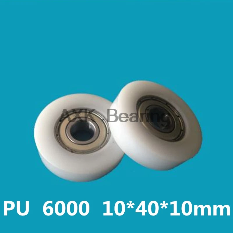 

10x40x10mm 6000 F Groove Bearing Nylon Plastic Pulley Groove Bearing Nylon Rolling Wheel 10*40*10mm Orbit Wheel