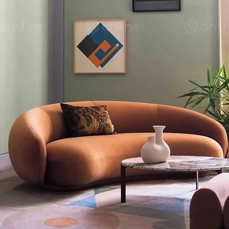 Ленивые диваны в скандинавском стиле расширяемые семейные современные с креслом