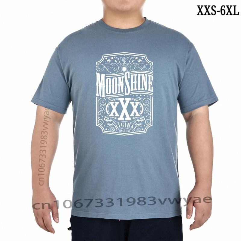 

Футболка Moonshine Мужская, дышащая рубашка из хлопка, черный цвет, XXS-6XL