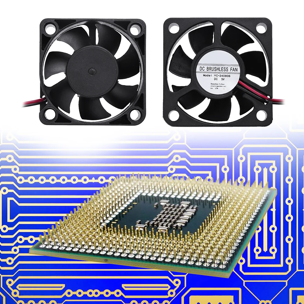 

Mini Brushless Cooling Fan Computer PC Waterproof 5V 7 Blades 2Pin Low Noise Radiator Cooler Fan Replacement 50*50*15mm Hot Sale