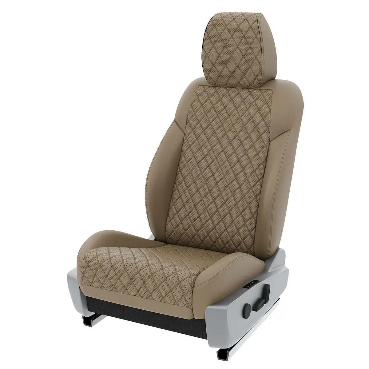 Чехлы на сиденья Citroen Berlingo 2 2008-2022 Темно-Бежевый