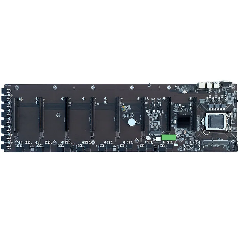 

NEW-BTC-B75 Miner LGA 1155 Материнская плата CPU для/Pentium/Celeron с 8 слотами для графической карты для серии RX/GTX10/GTX20