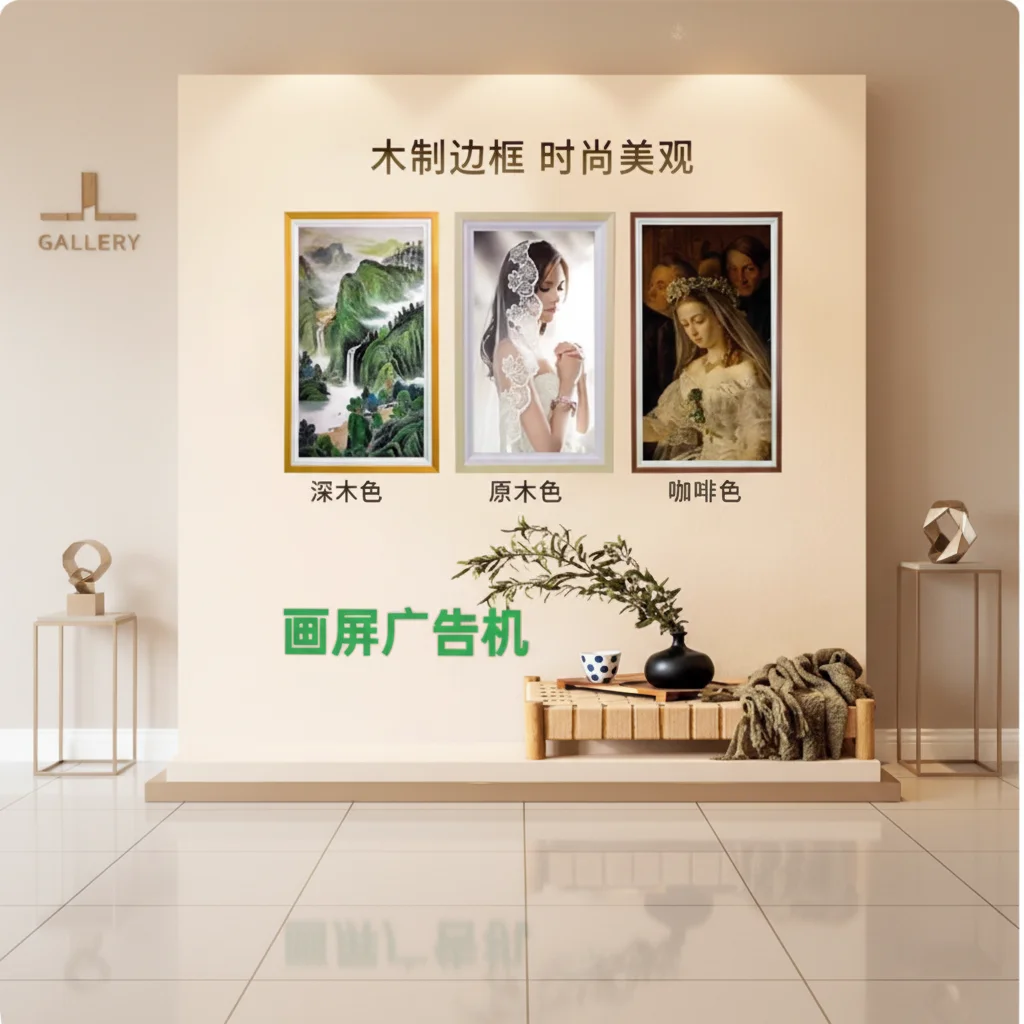 Фото Электронная фоторамка Cloud Screen Advertising с 32-дюймовым HD-дисплеем, поддержкой TF-карт, воспроизведением музыки и видео №3