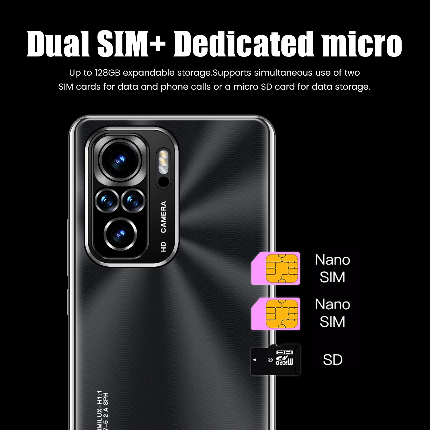 Оригинальный разблокированный смартфон Note 10 12 Гб ОЗУ 512 ПЗУ 7 2 дюйма 24 + 64 Мп HD