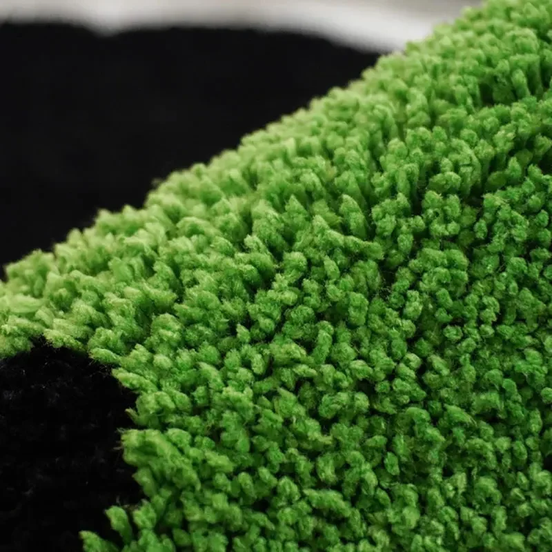 Милые Мультяшные маленькие черные очаровательные шарики ворсовые коврики ковер