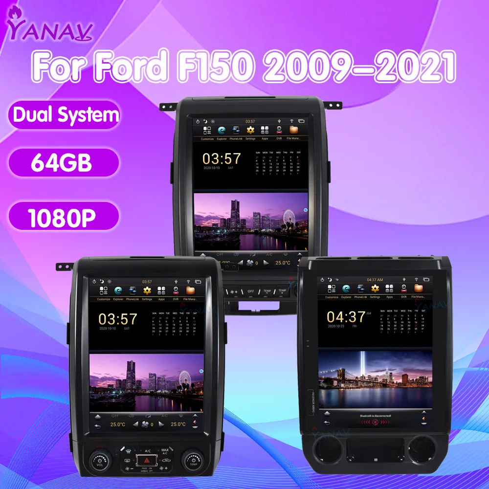 

128G Android Car Radio For Ford F150 2009-2021 Auto 4G WIFI GPS Multimedia Player Carplay Stereo Head Unit