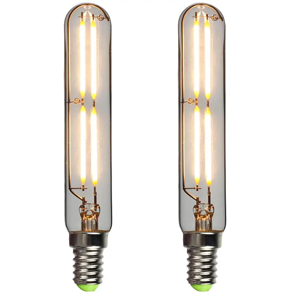 

2pcs T20 4W Retro Led Light Bulb E14e12 Screw Energy Saving High Brightness Home Decor For Bedroom Bathroom