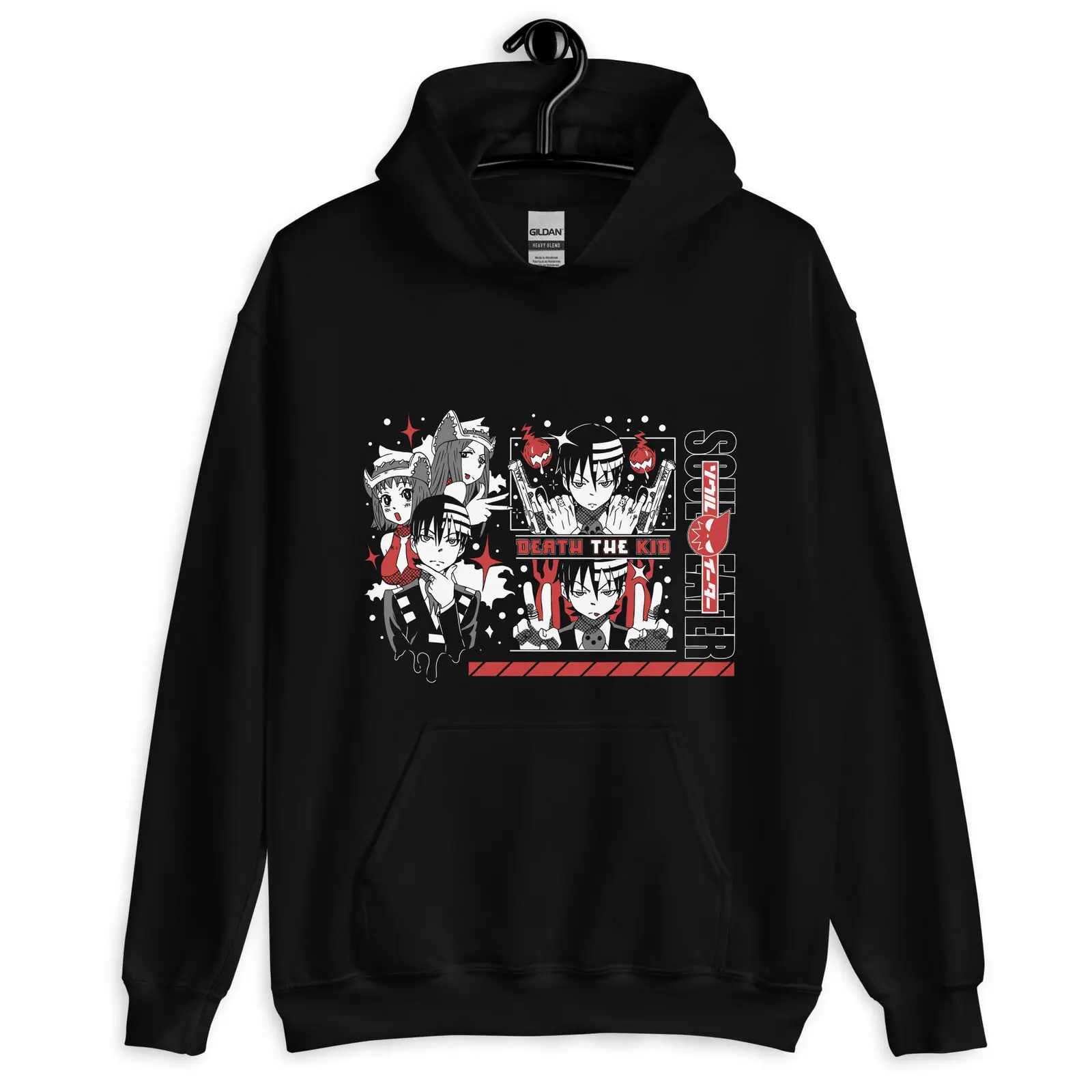 Soul Eater Death the Kid Hoodie Maka Albarn Manga Anime Horror All Size