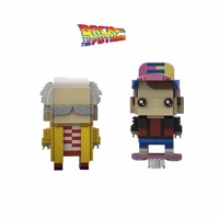 new mini back to the future bricks cartoon characters heads building blocks figures xmas gift kid