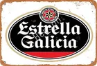 Estrella Galicia пивной металлический жестяной знак многофункциональные металлические таблички в стиле ретро для кухни офиса Декор 12x8 дюймов
