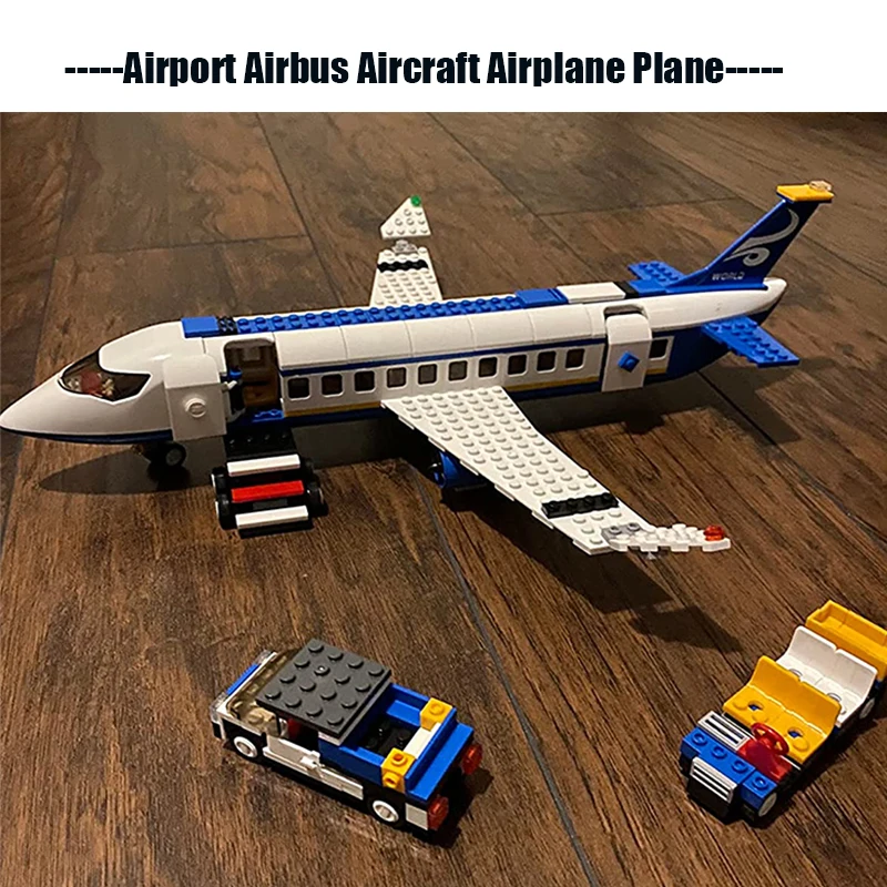 

463Pcs City Airport Airbus Aircraft Airplane Plane Brinquedos Avion Model Building Blocks Bricks Passenger Toys for Children