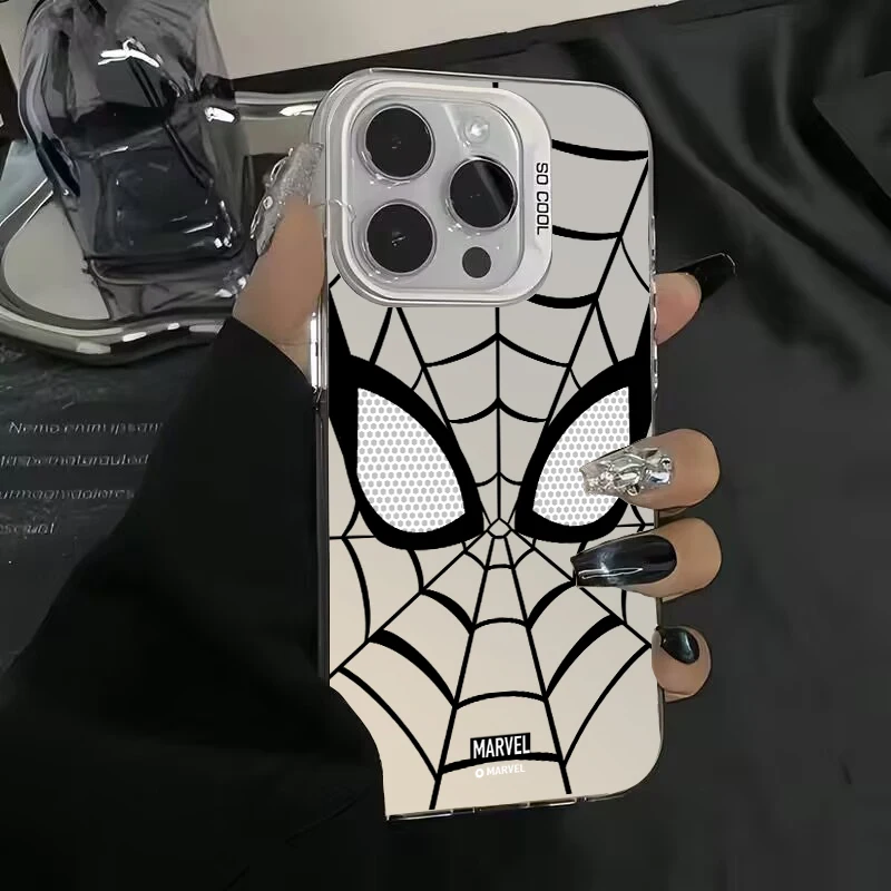 Чехол для телефона с логотипом Marvel Человек-паук Xiaomi 14 13 12 11 T Lite Pro POCO F6 F3 F4 X6 X3 X5 C50 C51