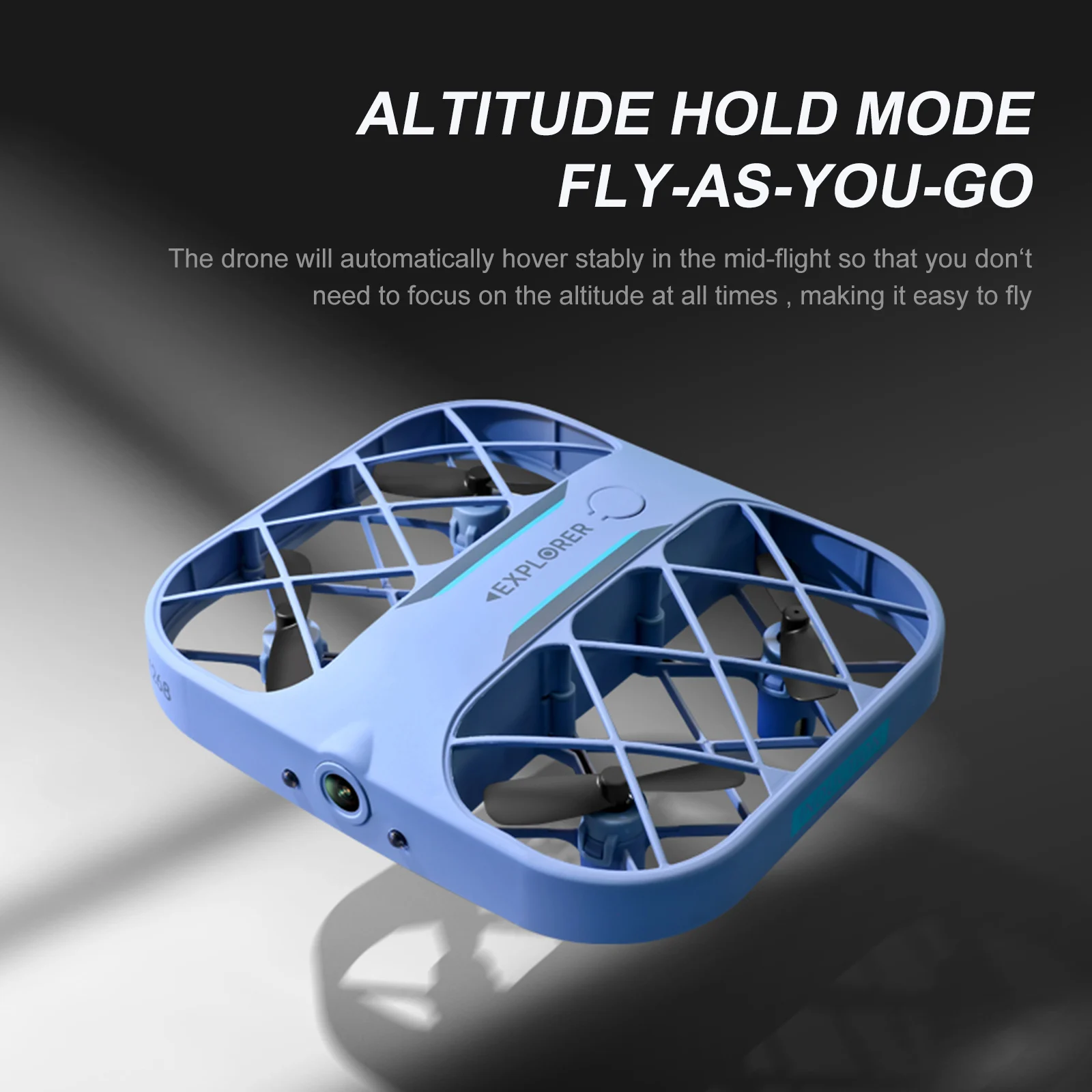 

Headless Mode Grid Quadcopter RC Drone 4K FPV Mini Aircraft Remote Control Toys USB Charging Lightweight Airplane Toy