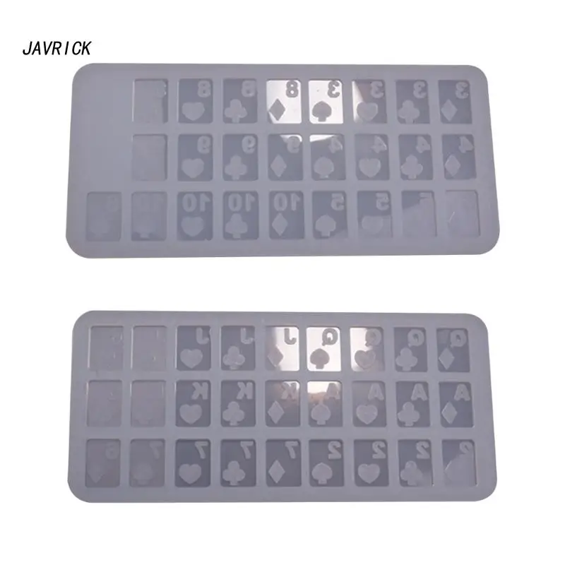 

Geometry Filler Poker Cards Mold Silicone Epoxy Resin Mold DIY Keychain