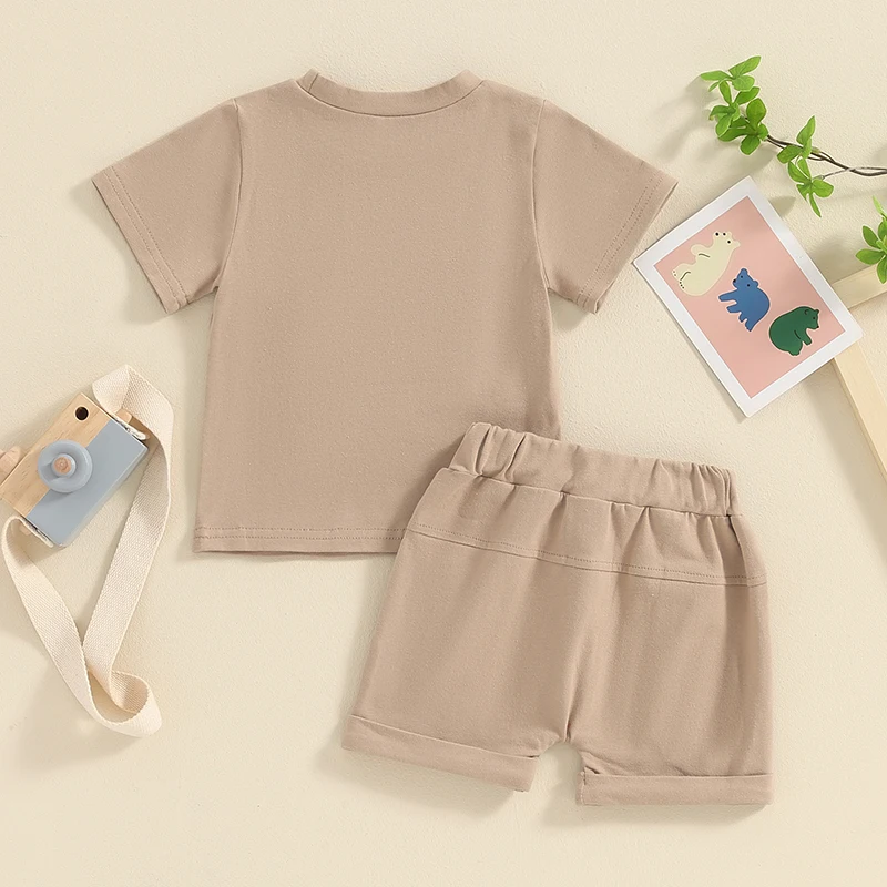 Летняя одежда для маленьких девочек футболка с коротким рукавом и вышивкой