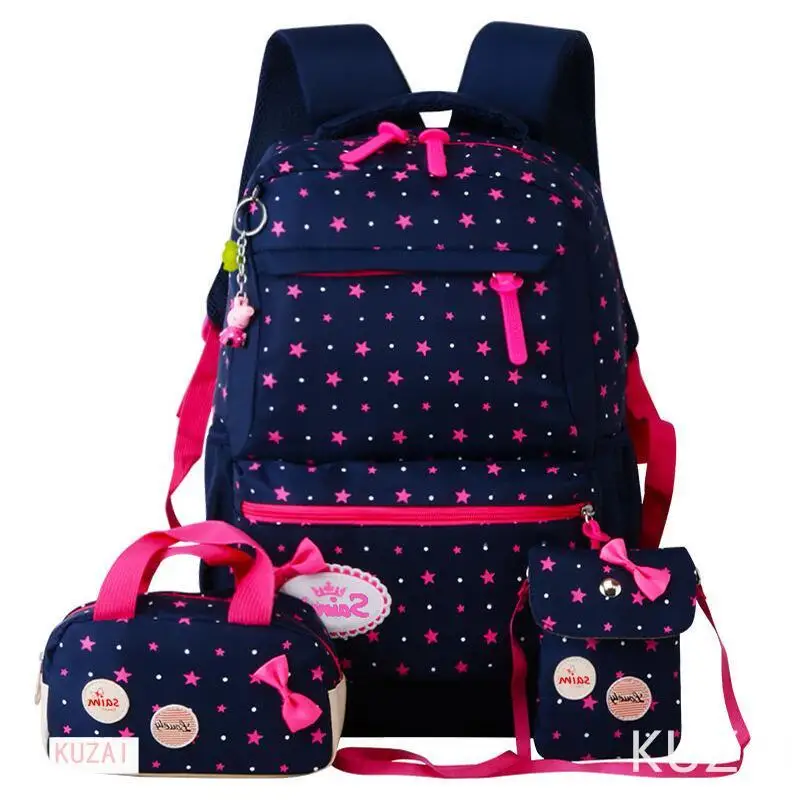 

Printing 3pcs/Set Backpacks 2023 Cute School Bags For Teenager Girls travel Backpack kids Princess Schoolbags mochila escolar