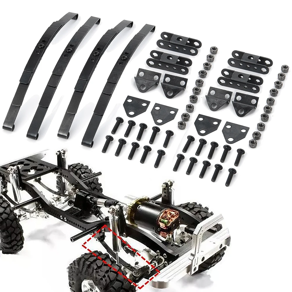 

RC Car Hard Leaf Spring Suspension Steel Bar for 1:10 RC Car D90 TF2 Axial SCX10 F350 RC 4WD Tamiya Axial Truck Rock Crawler