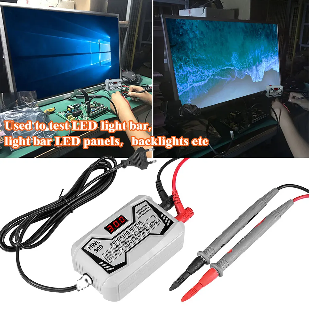 

LED Strip Tester TV Backlight Voltage Indicator 0-300V LED Light Tester Multipurpose Digital Display Measurement Instruments