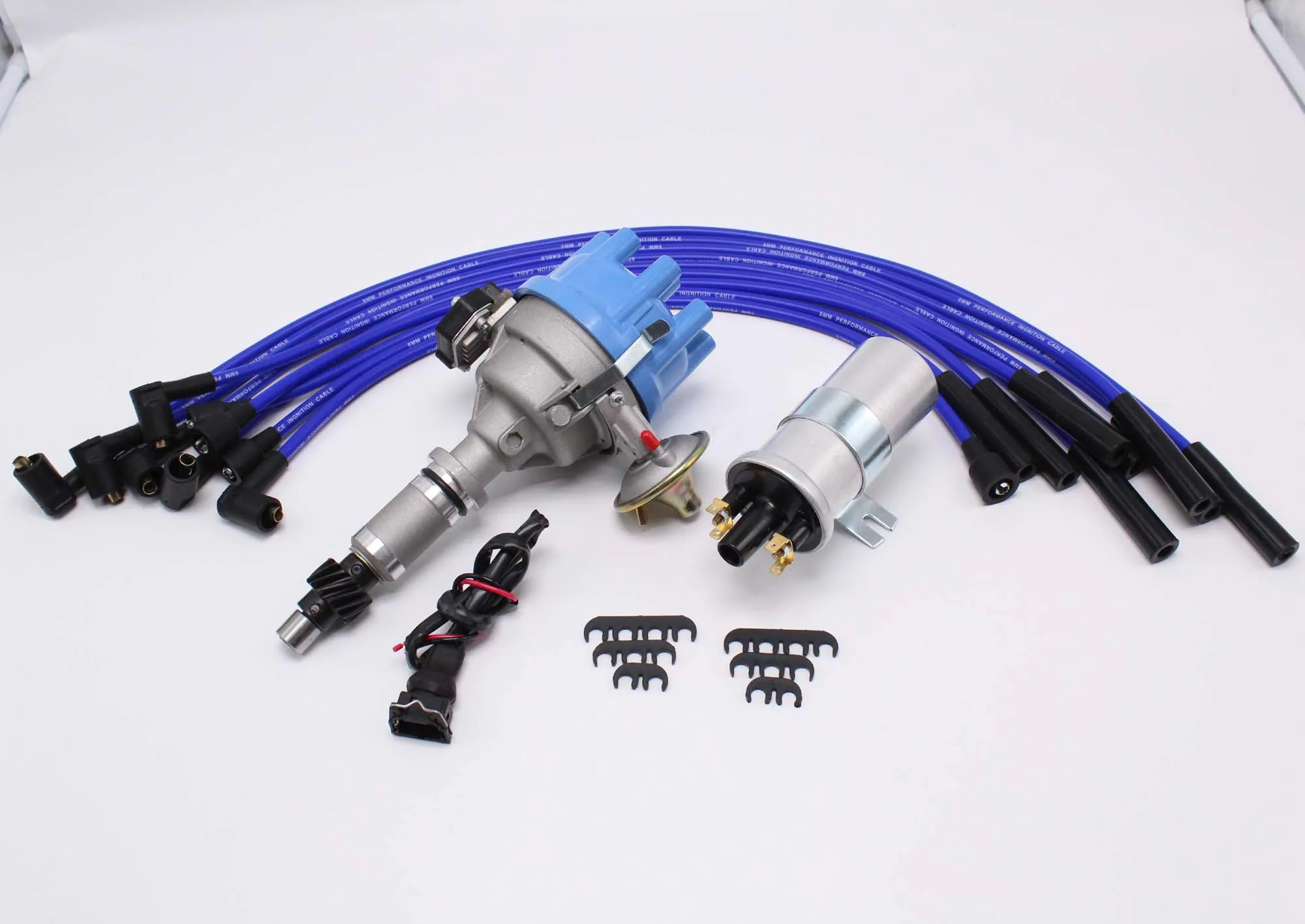 Фото Для Rover V8 35D: Катушка зажигания Viper и синие высоковольтные провода 8 мм (3.5, 3.9, 4.2) VA2386 №2