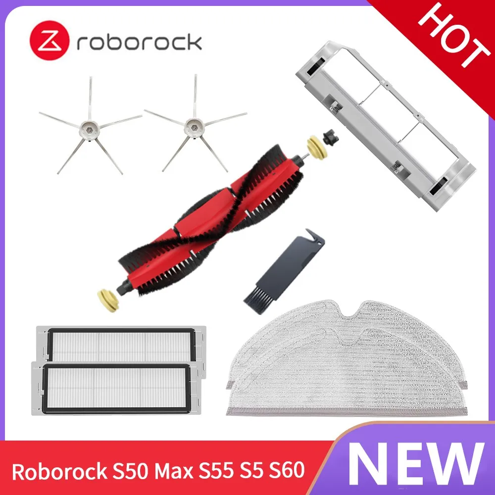 

Фильтр НЕРА, боковая щетка, основная щетка для робота-пылесоса Xiaomi 1s MI Roborock S50, S5 Max, аксессуары для пылесоса Mijia