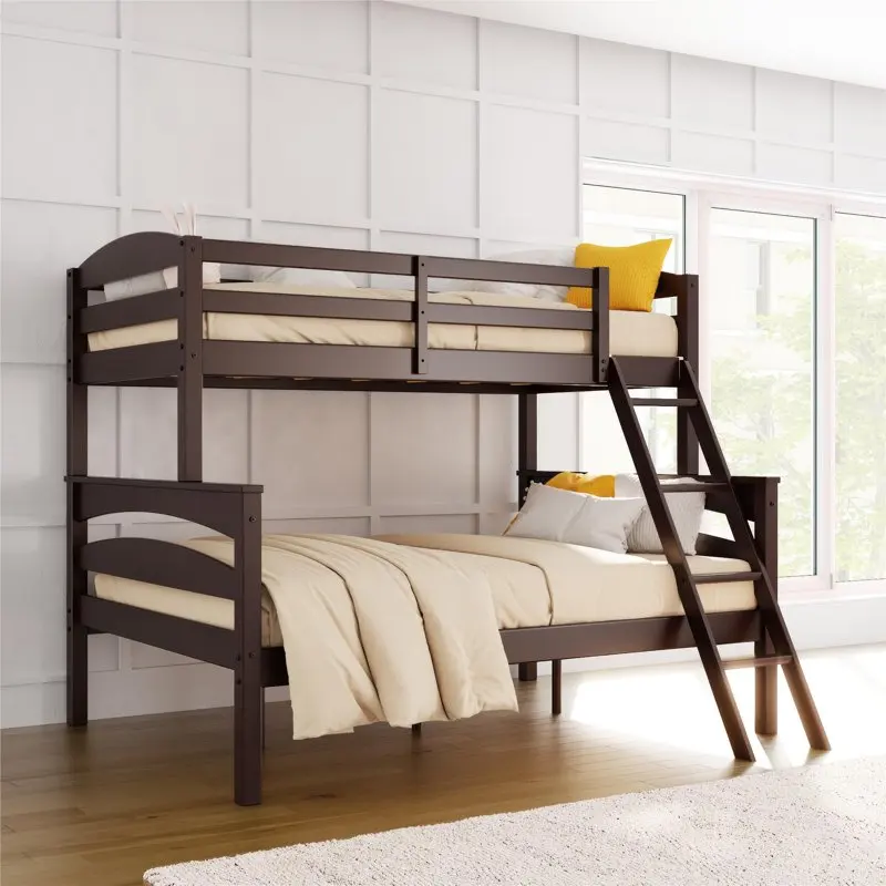 

Kids' Convertible Twin-Over-Full Bunk Bed, Espresso