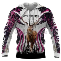love hunting 3d printed hoodies unisex pullovers funny dog hoodie casual street tracksuit