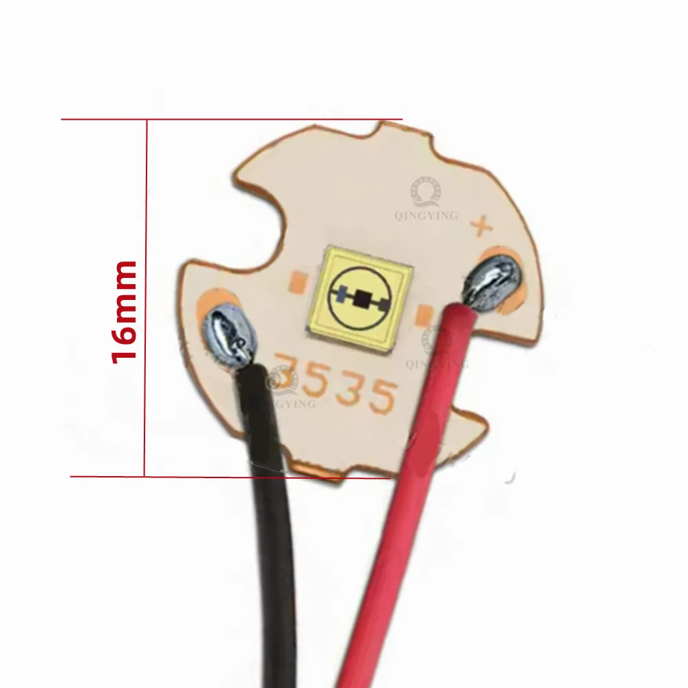 Фото UVC светодиодный диод 3535 254 нм SMD излучающий чип 0,6 Вт УФ 250 нм-260 нм DC5-7 В ультрафиолетовая лампа для стерилизации поверхностного дезинфицирующего средства №4