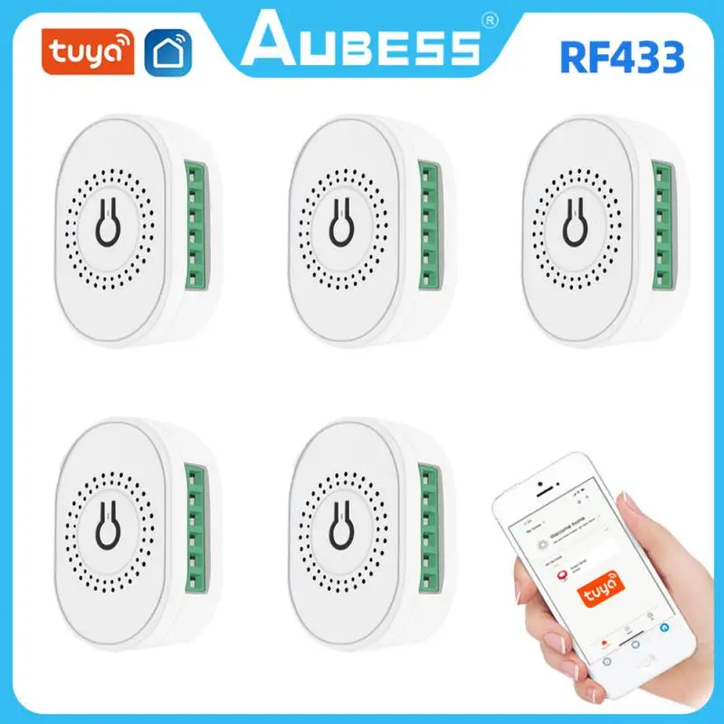 

Мини-переключатель Tuya 16 А, Wi-Fi + РЧ, 433 дюйма