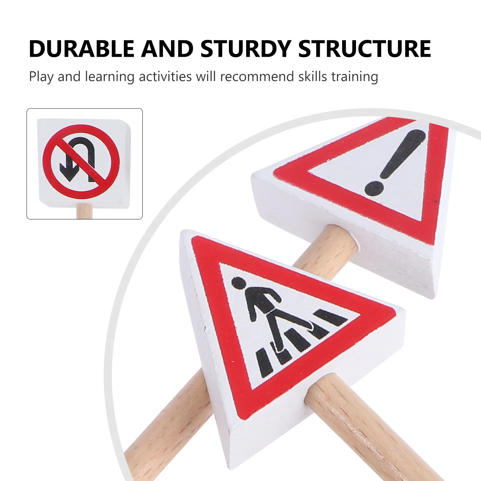 15 шт. знак детские игрушки автомобиль для детей деревянные бамбуковые светофоры