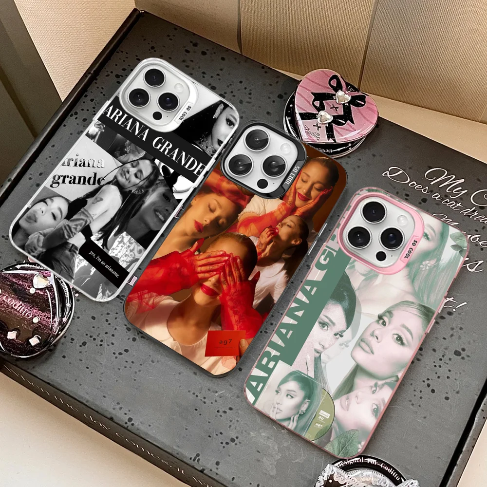 Фото Чехол для телефона A- Ariana G-Grande для IPhone 16, 15, 14, 13, 12, 11 Pro Max X XR XSMAX 8 7 Plus, матовая противоударная задняя крышка №2
