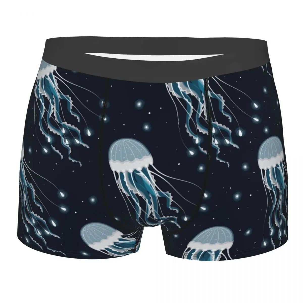 

New Breathable Boxer Men Underwear Soft Glowing Jellyfish Mens Boxers Man Breif