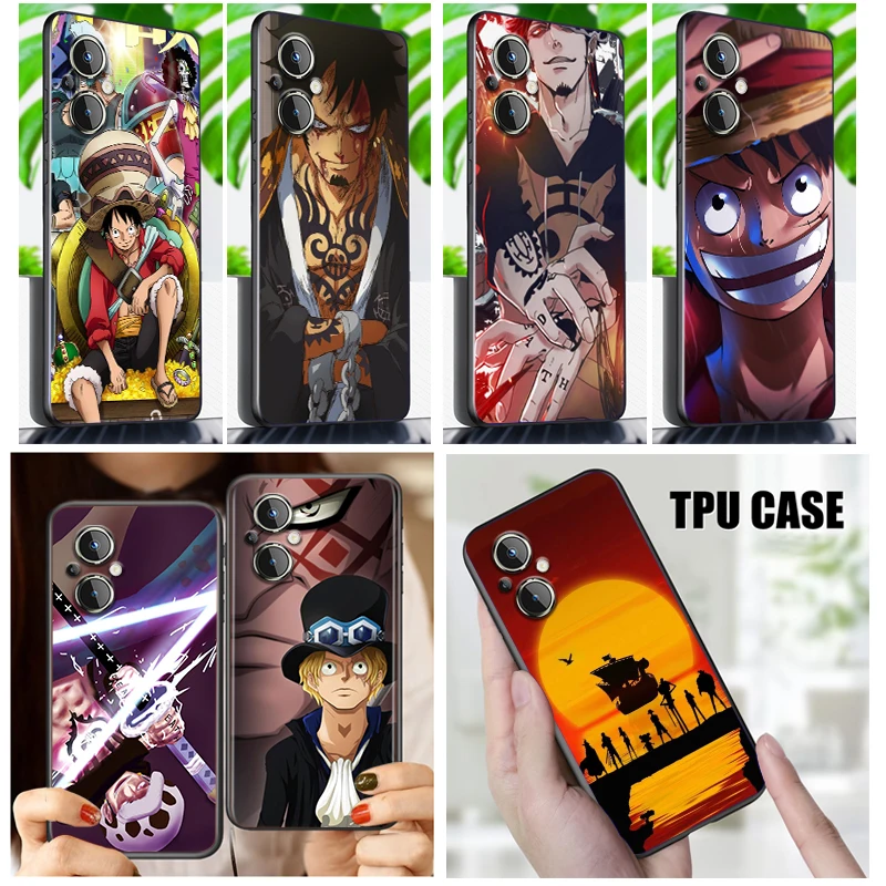 

Luffy Cartoon One Piece Phone Case For OnePlus Nord N200 N20 CE2 Lite CE 10 9RT 9R 9 8 8T 7 7T 6 6T Pro 5G Black TPU Cover
