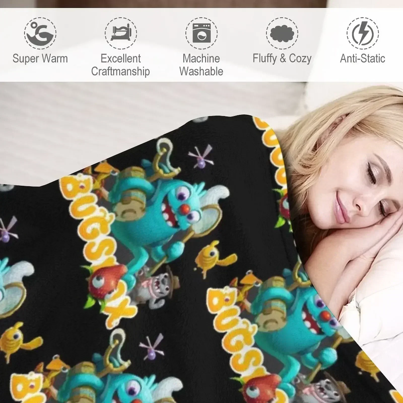 Одеяло Bugsnax пледы и одеяла в клетку на заказ