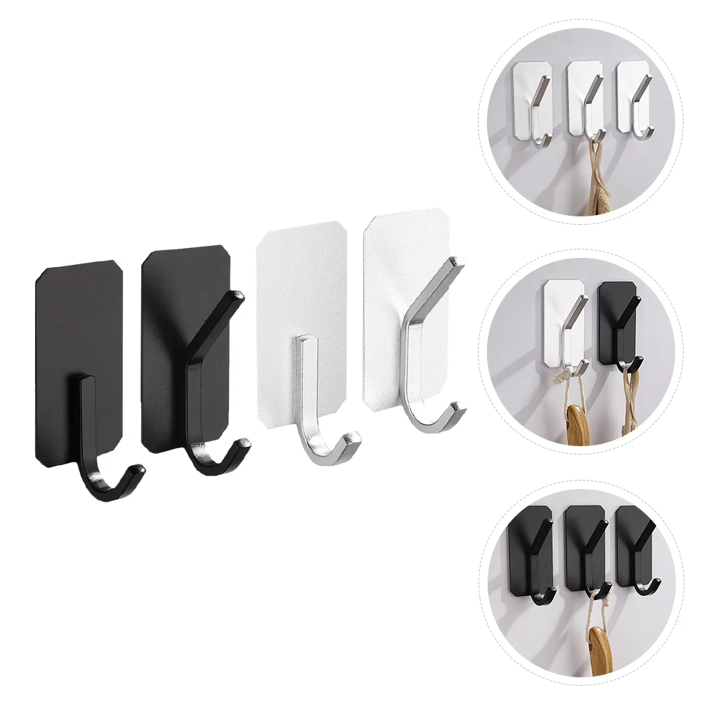

Hooks Wall Adhesive Sticky Hook Hanging Heavy Duty Mountedbathroom Coat Nail Towel Free Door Tracerobe Coats Decorative Rack