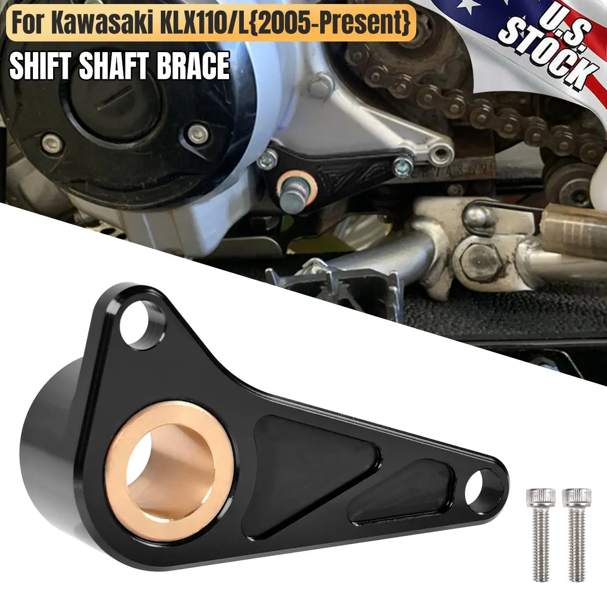 

For For Kawasaki KLX110 KLX110L 2005-now Accessories Motorcycles Shift Shaft Brace Brakett Til Girspak Motor Tools Modification