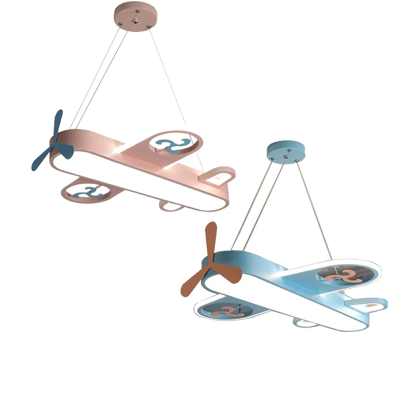 

Fancy Led Plane Pendant Lamp For Children's Room Bedroom Kids Baby Boy Airplane Hanging Ceiling Chandelier Decor Light Fixture