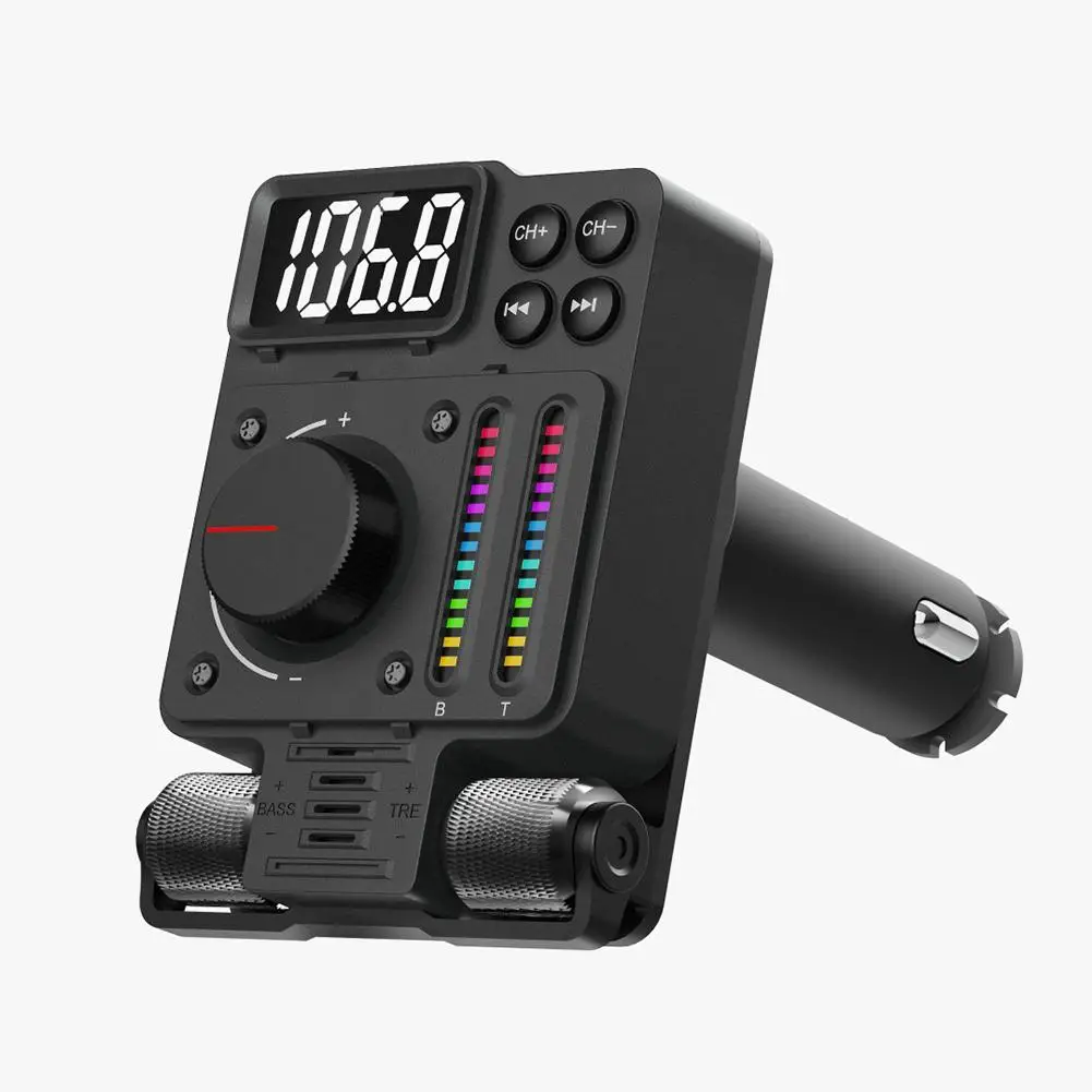 

Car MP3 Player Radio Bluetooth FM Transmitter QC3.0 Fast Charging PD Hands-free Calling Kits Music Tuner Equalizer Player
