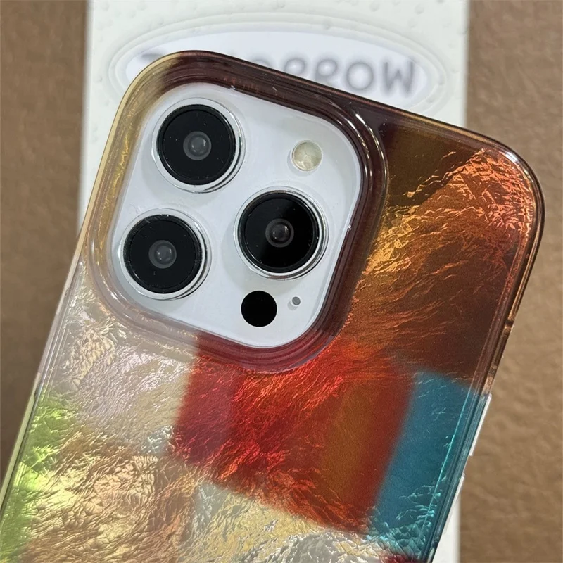 Вихревой узор цветной сетчатый сращивающийся чехол для телефона iPhone 11 12 13 14 15 16 pro