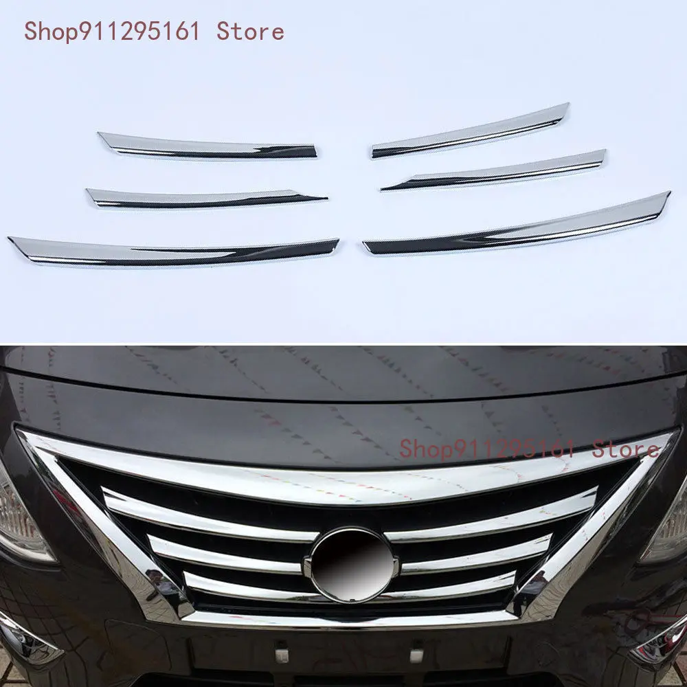 

Подходит для 2015-2017 NISSAN VERSA латио, Хромированная передняя сетка, решетка радиатора, бампер, крышка, отделка