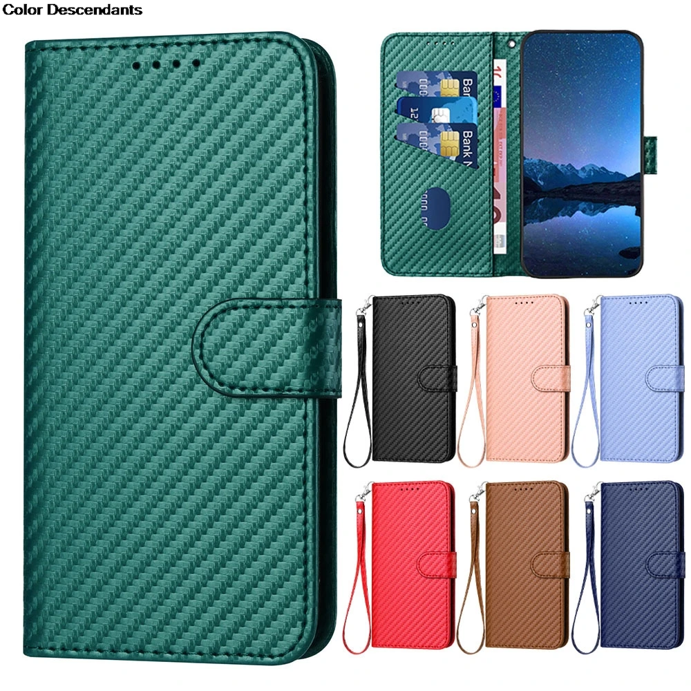 Однотонный кожаный чехол из углеродного волокна для Xiaomi 5X 6X 10 10T 11 11T 11X 12T 13 13T 14 Lite