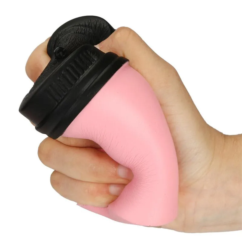 

New Arrival 11CM Cute Slow Rising Jumbo Coffee Cup Phone Strap Kids Fun Toy Gift antistress stress ball Smash It M0234