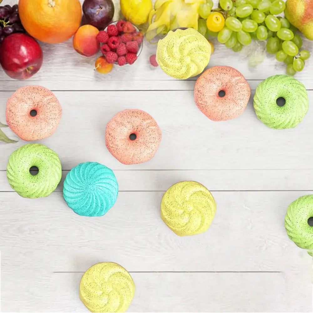 

4pcs Plastic Pet Air Freshener Self Adhered Doughnut Shaped Doughnut Pet Deodorant Colorful Removing Odor