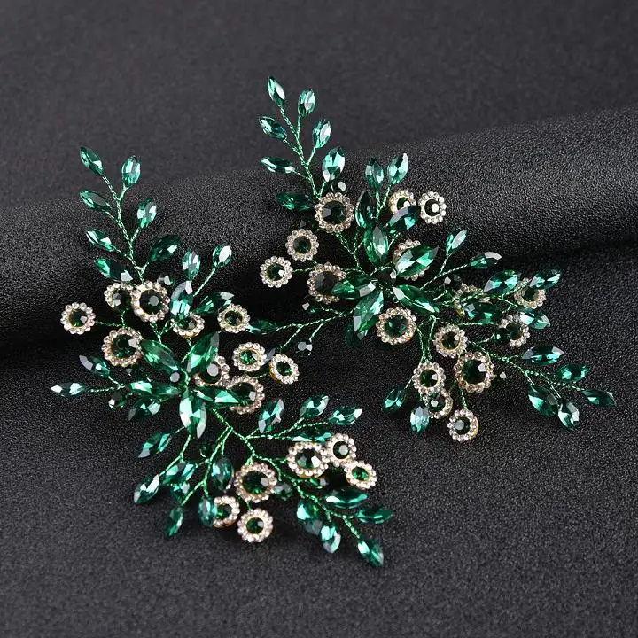 Женская длинная повязка на голову с жемчугом и кристаллами